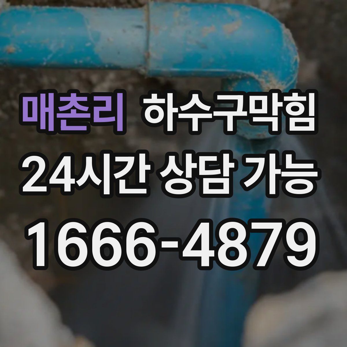 매촌리 하수구막힘