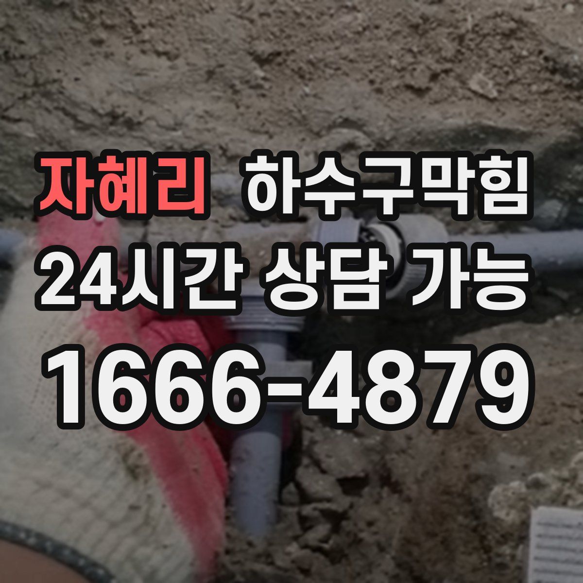 자혜리 하수구막힘