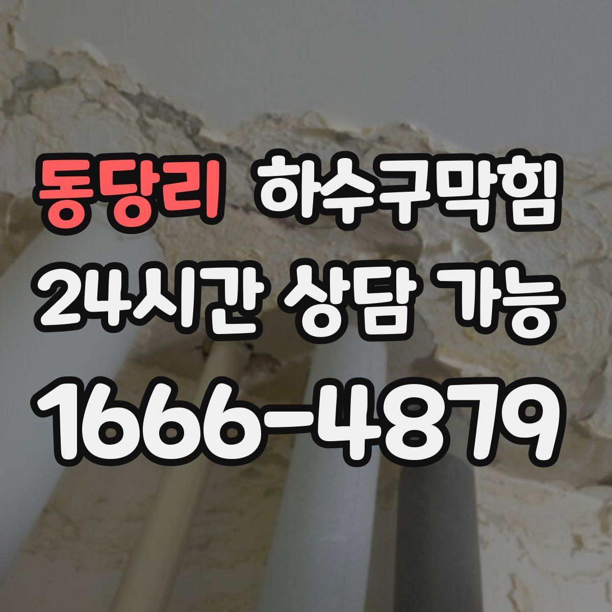 동당리 하수구막힘