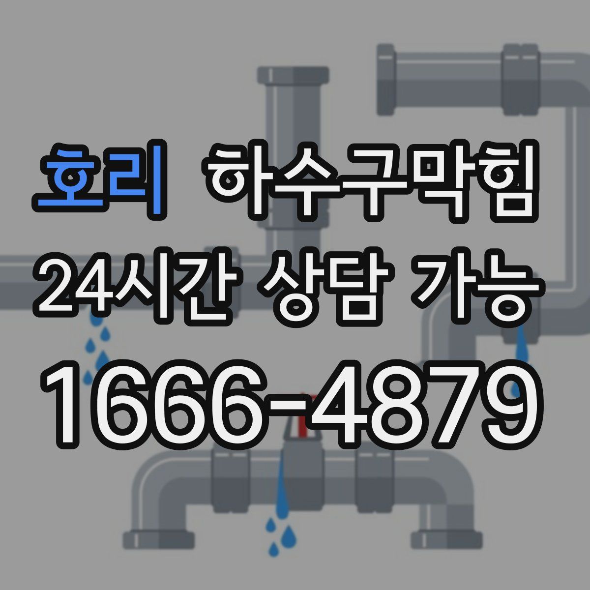 호리 하수구막힘