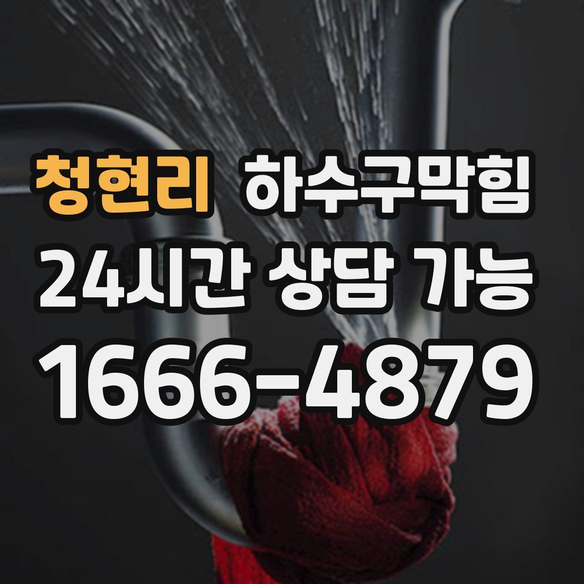 청현리 하수구막힘