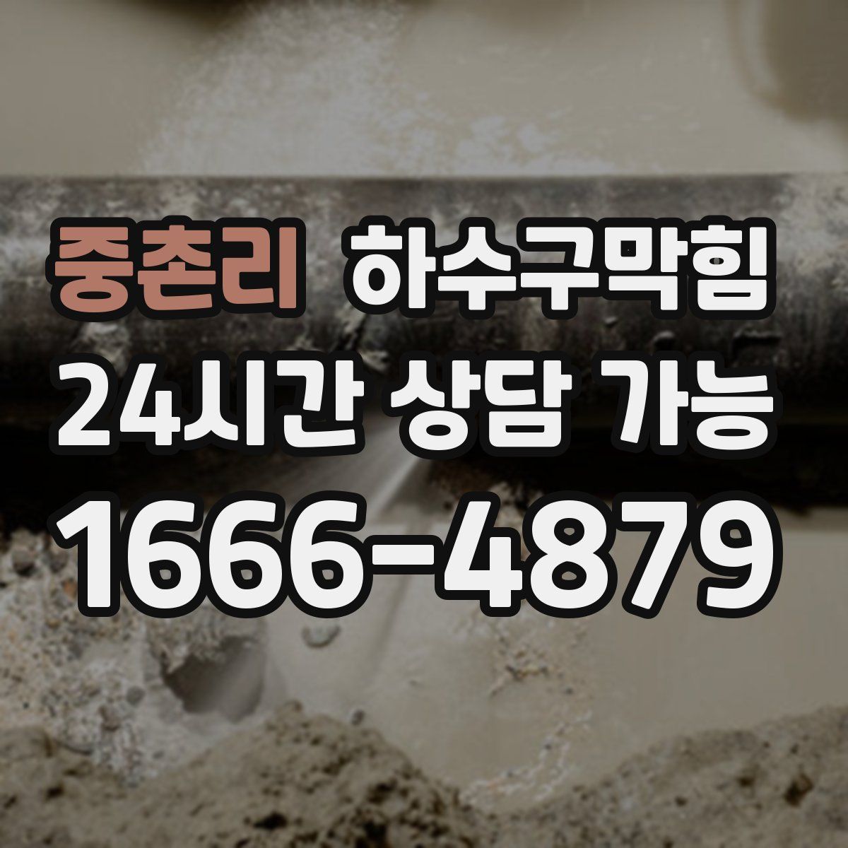 중촌리 하수구막힘