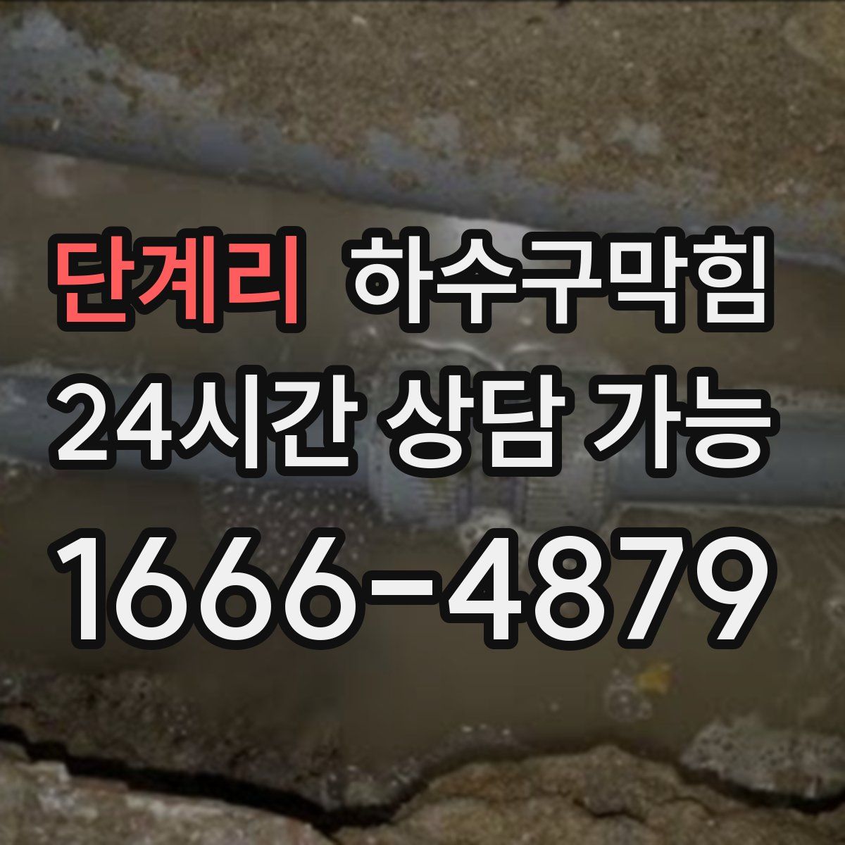 단계리 하수구막힘