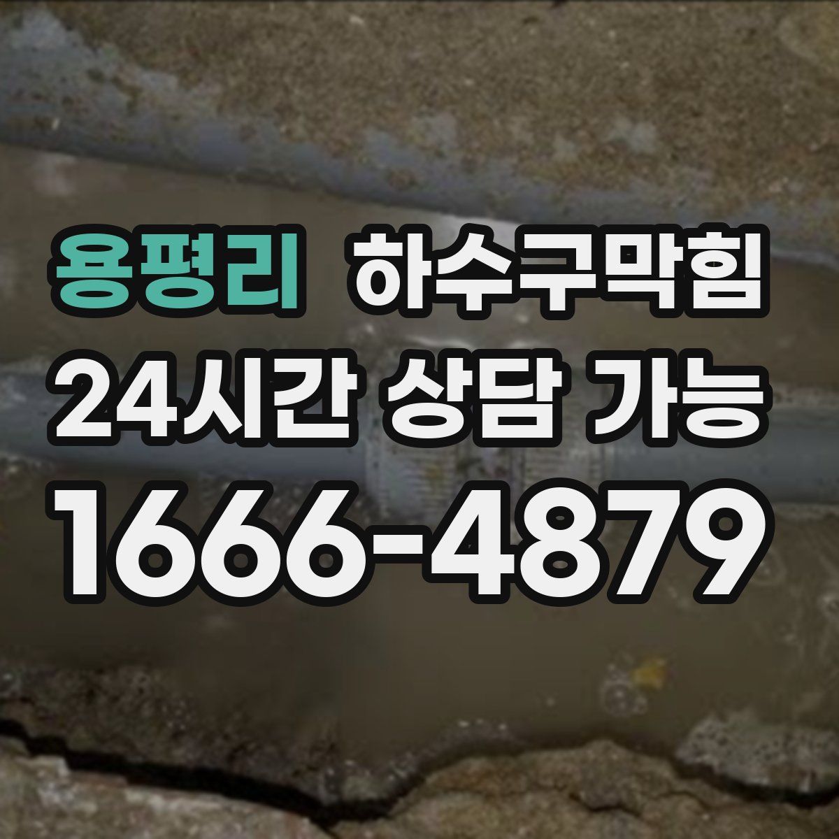 용평리 하수구막힘