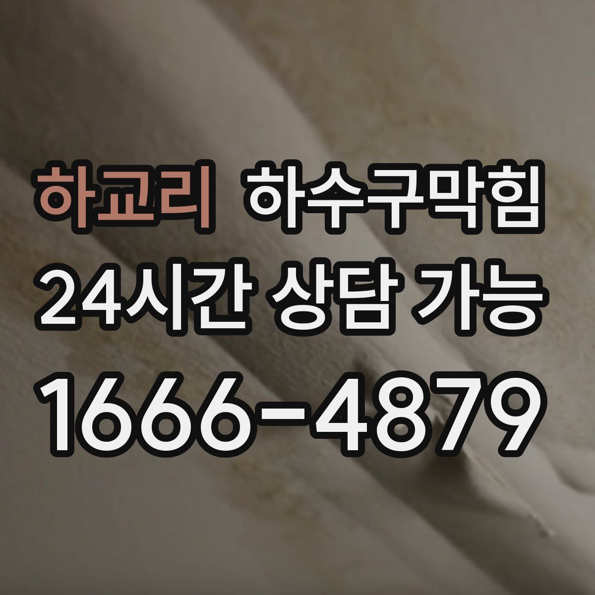 하교리 하수구막힘