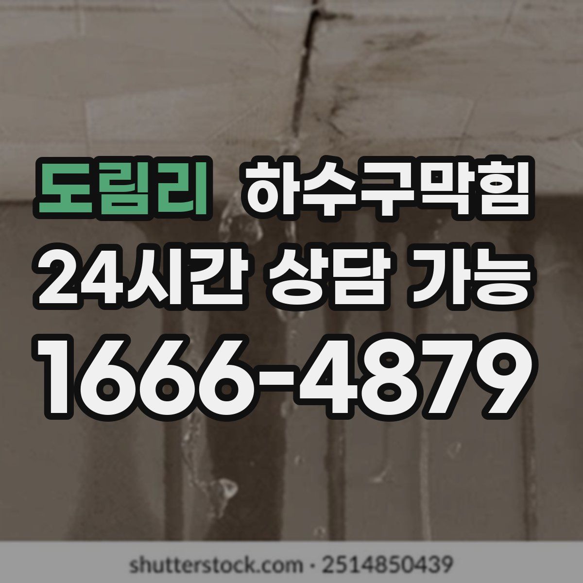 도림리 하수구막힘