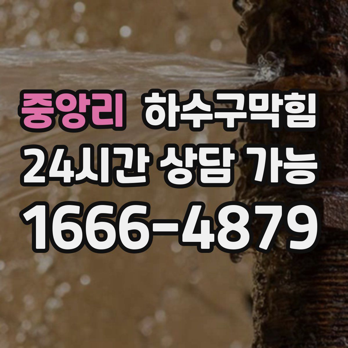 중앙리 하수구막힘