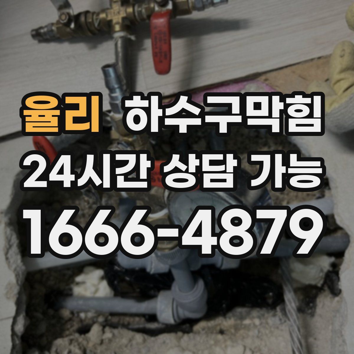 율리 하수구막힘