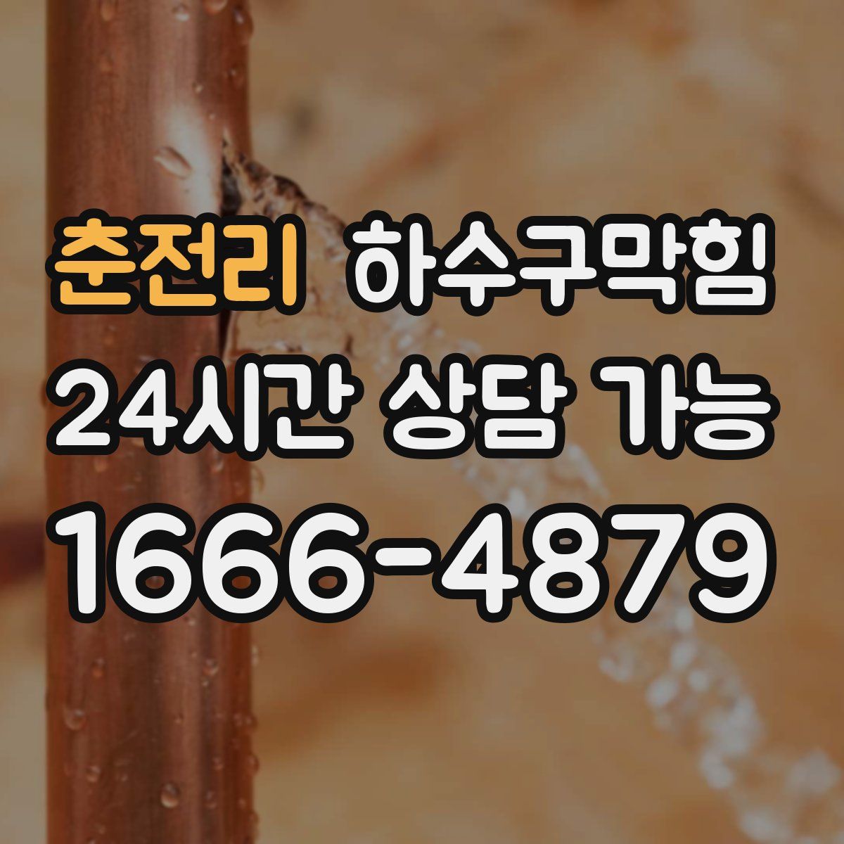 춘전리 하수구막힘