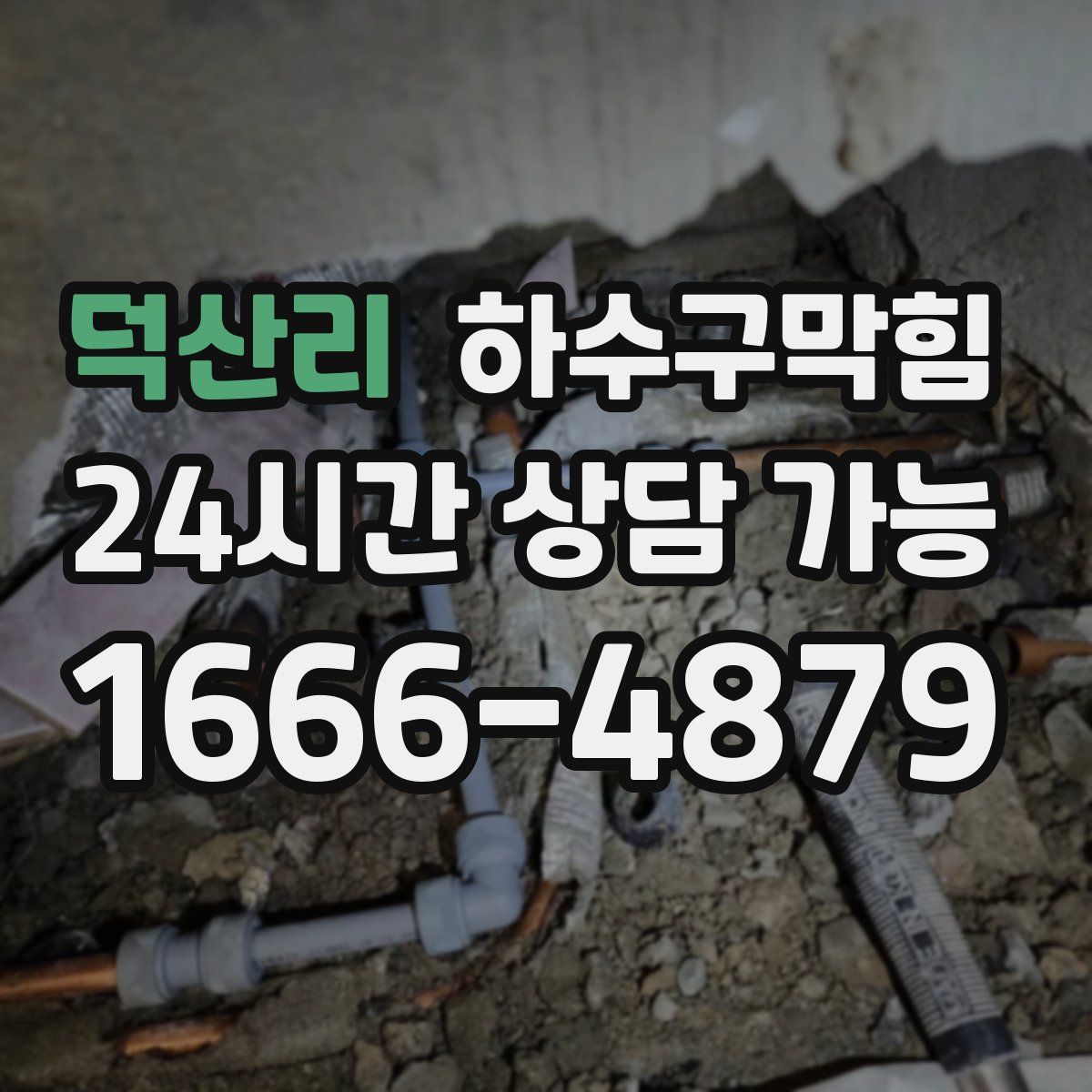 덕산리 하수구막힘