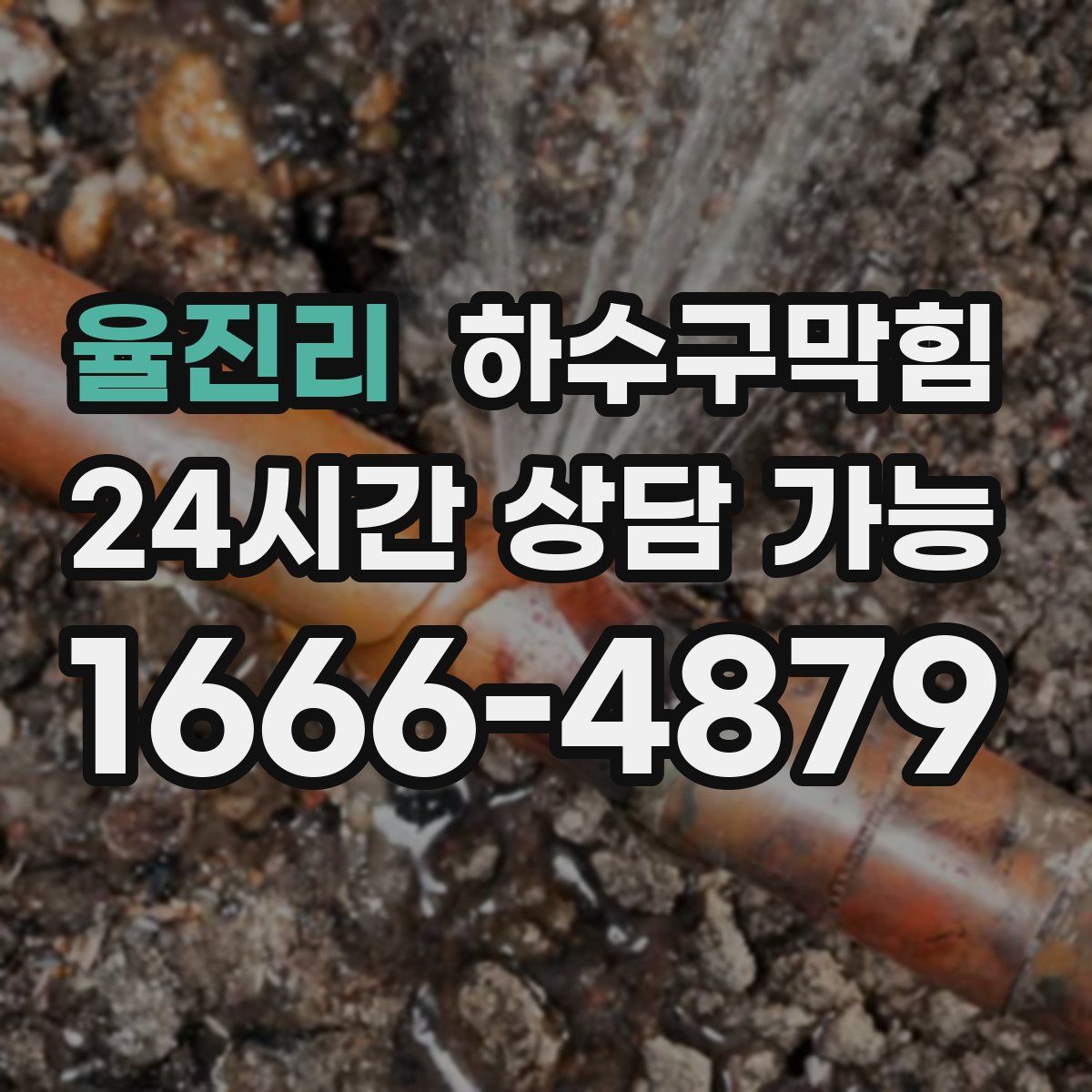 율진리 하수구막힘