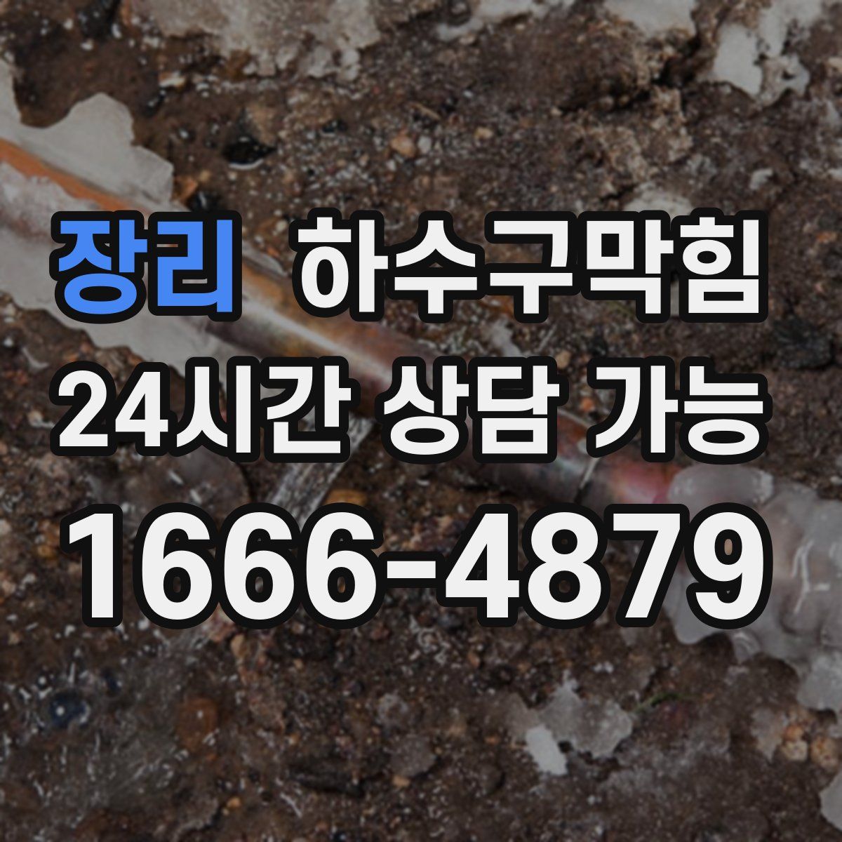 장리 하수구막힘