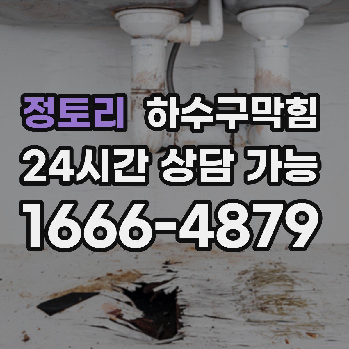 정토리 하수구막힘
