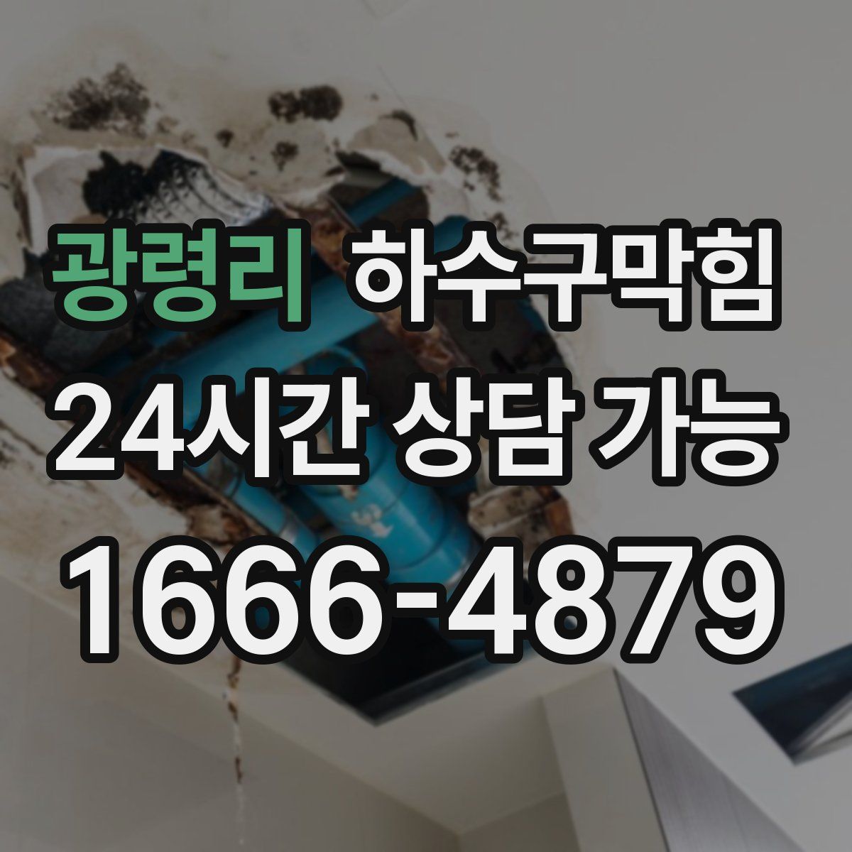 광령리 하수구막힘