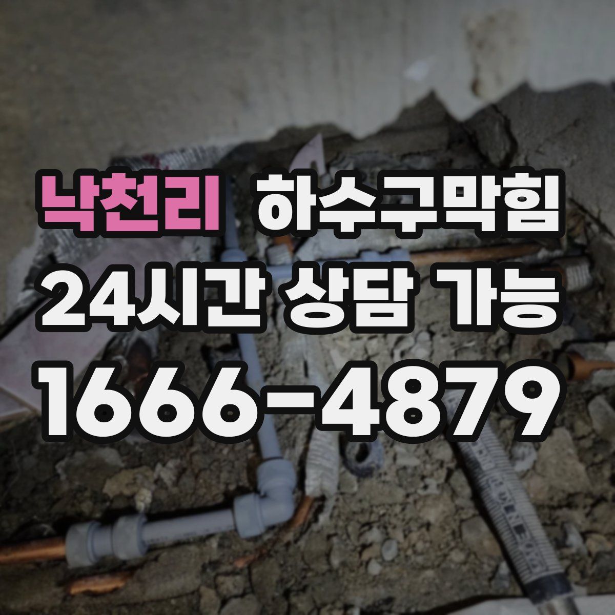 낙천리 하수구막힘