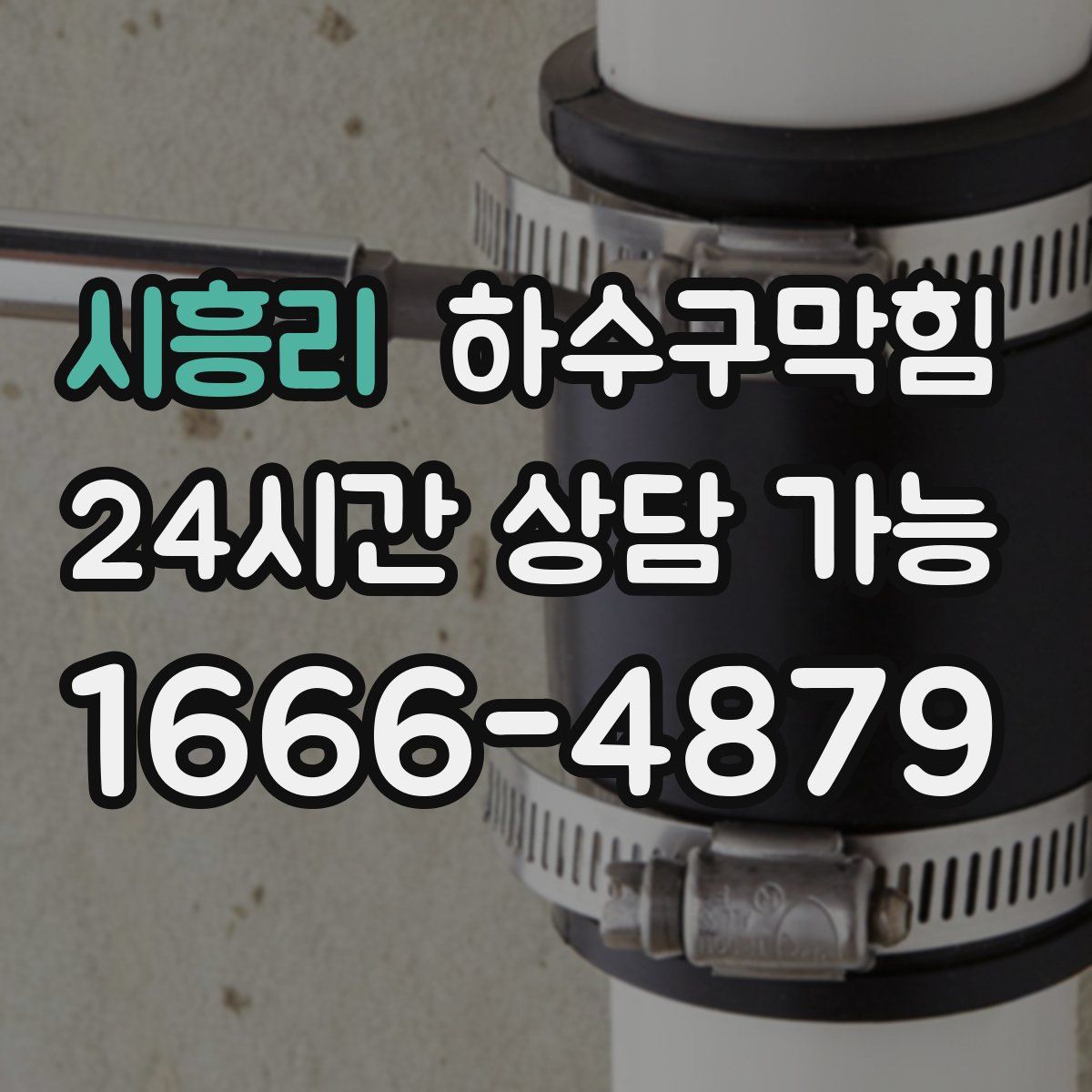 시흥리 하수구막힘