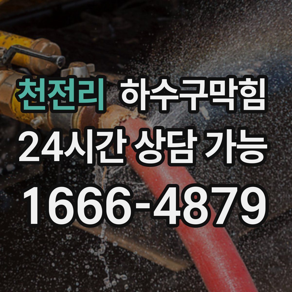 천전리 하수구막힘