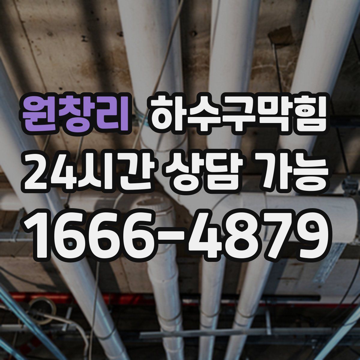 원창리 하수구막힘