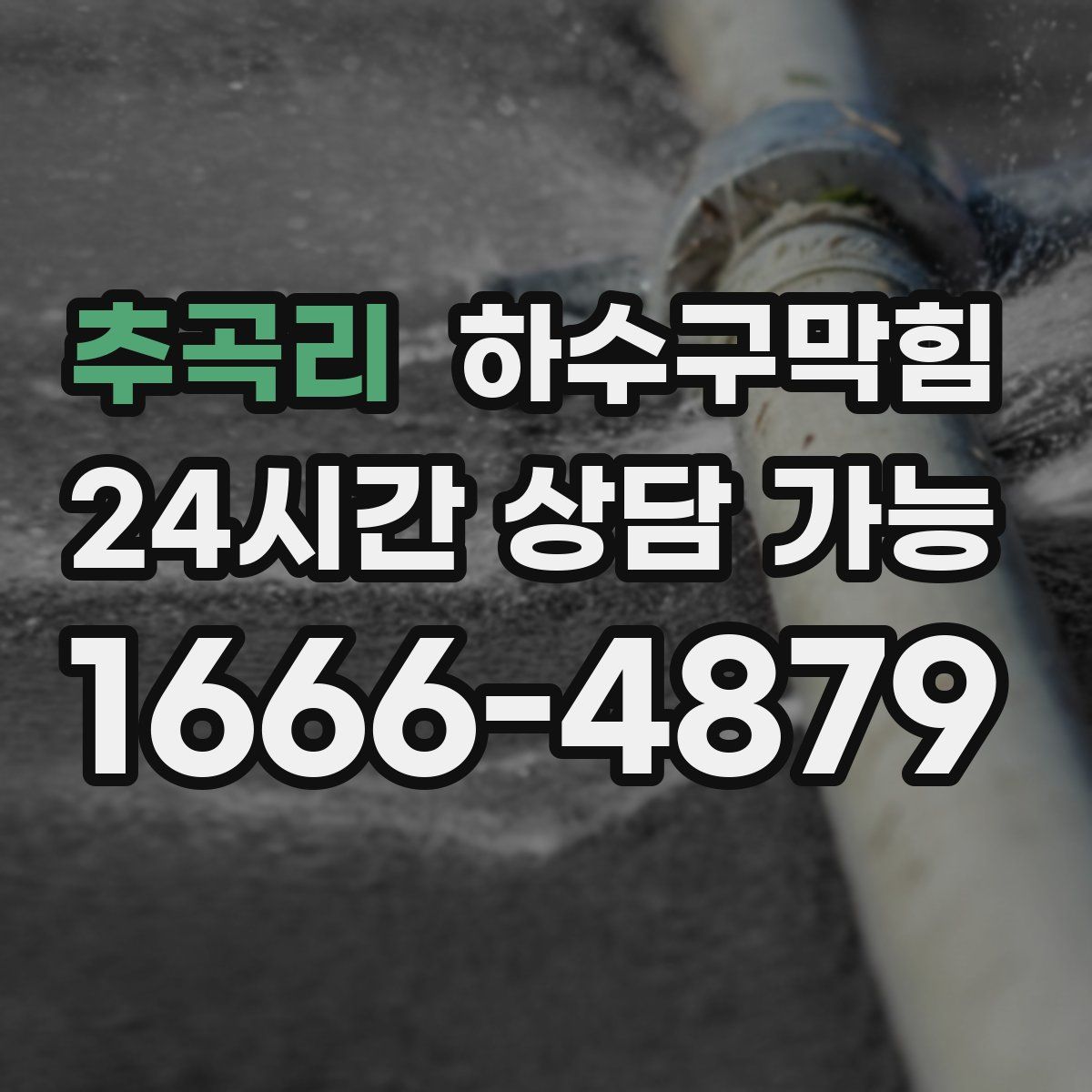 추곡리 하수구막힘