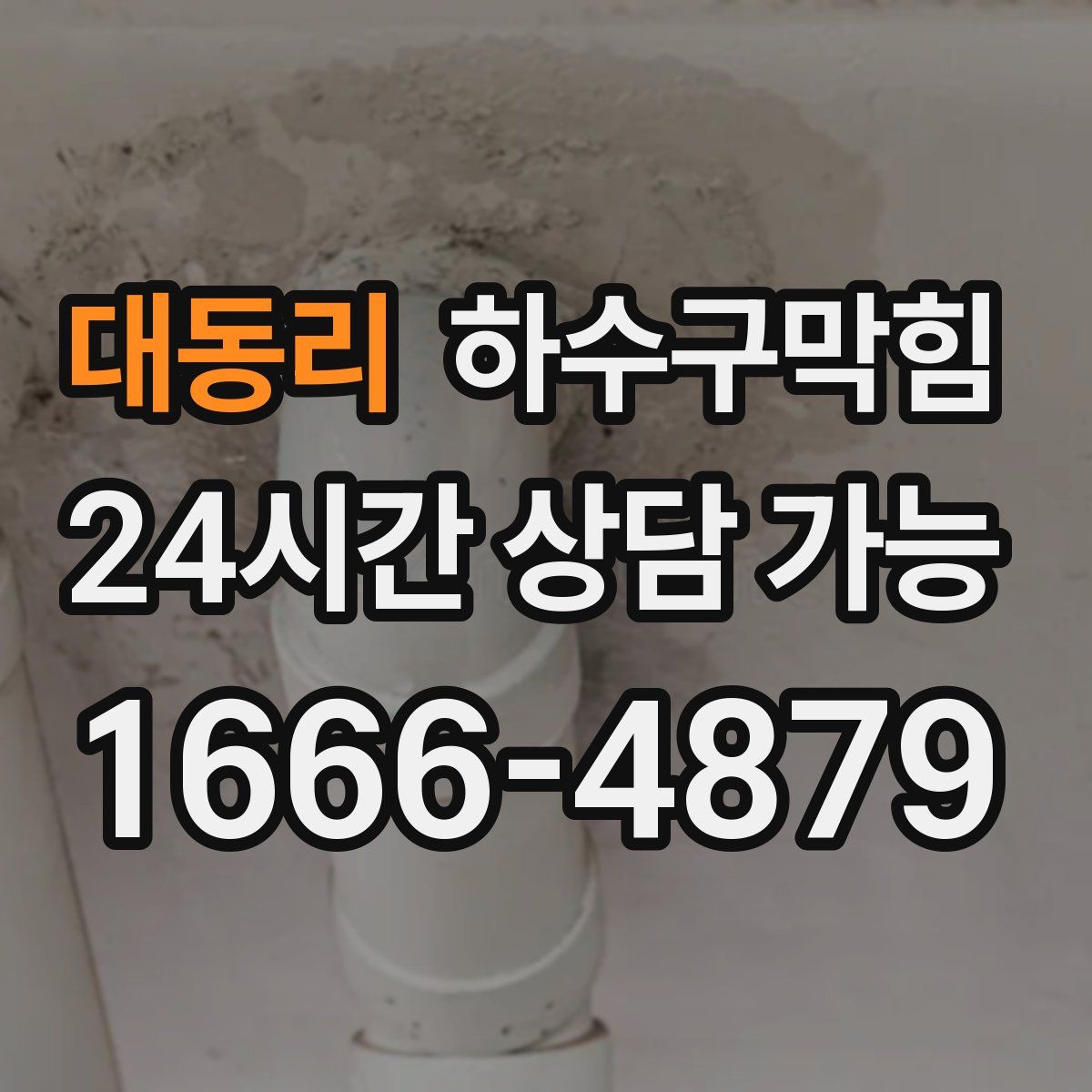 대동리 하수구막힘