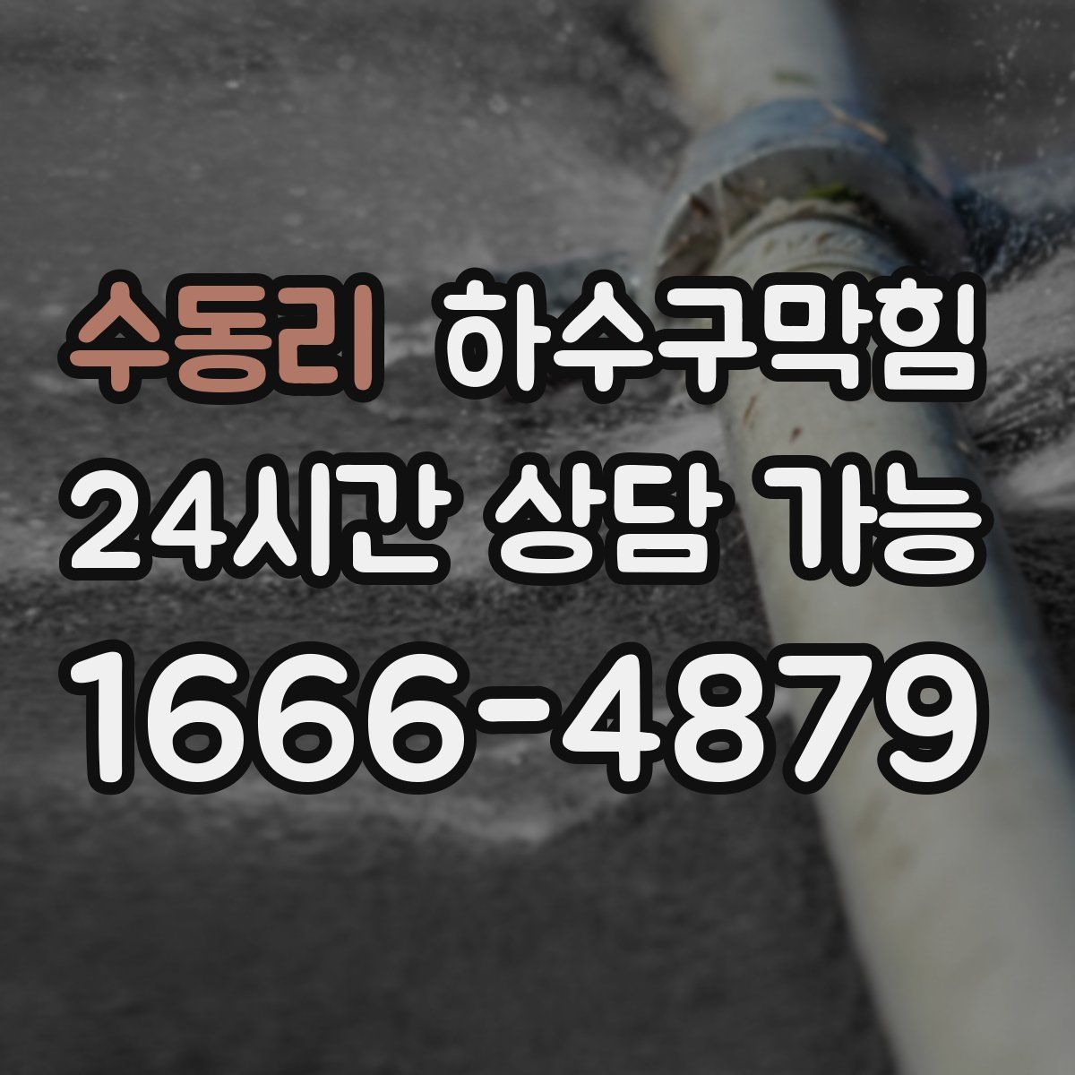 수동리 하수구막힘