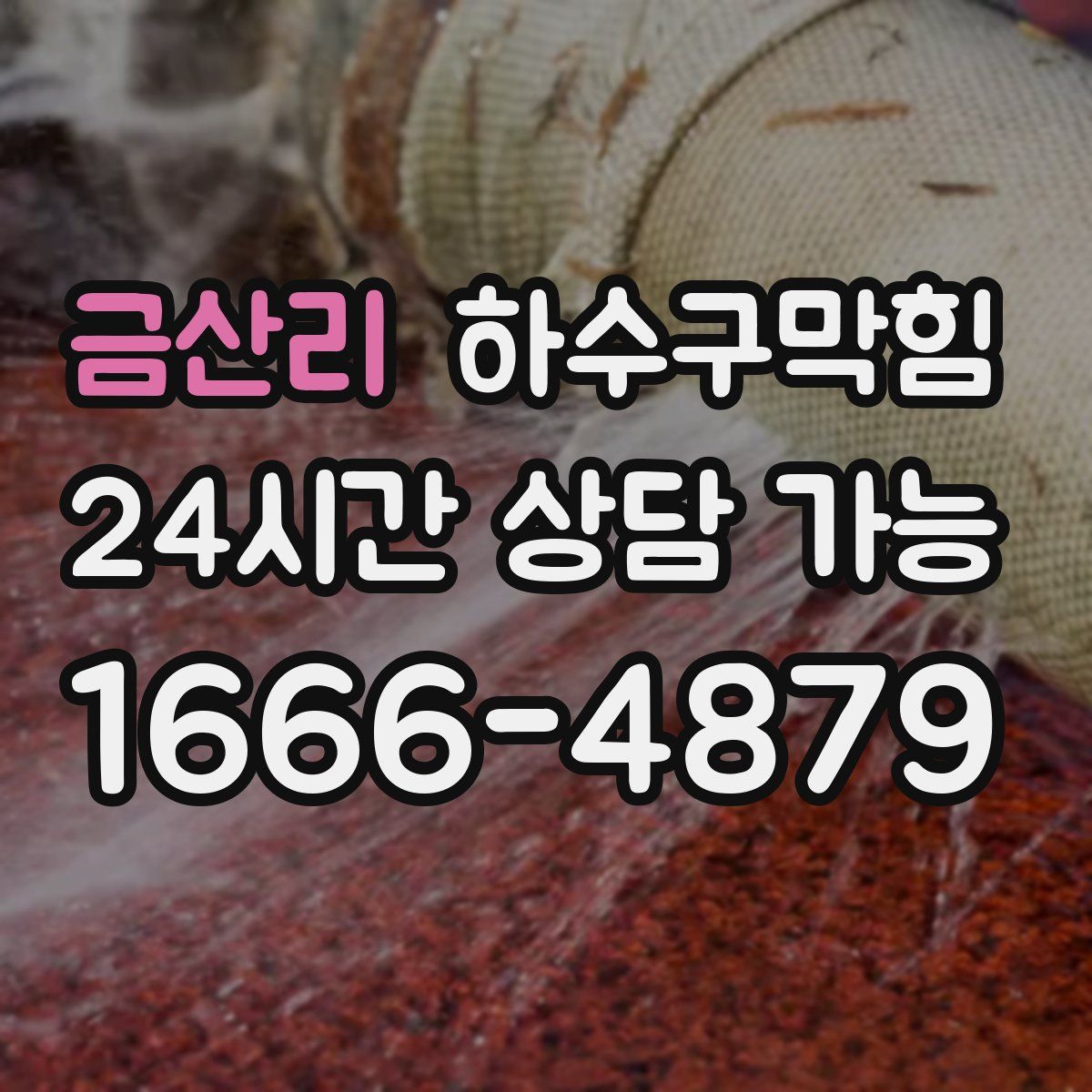 금산리 하수구막힘