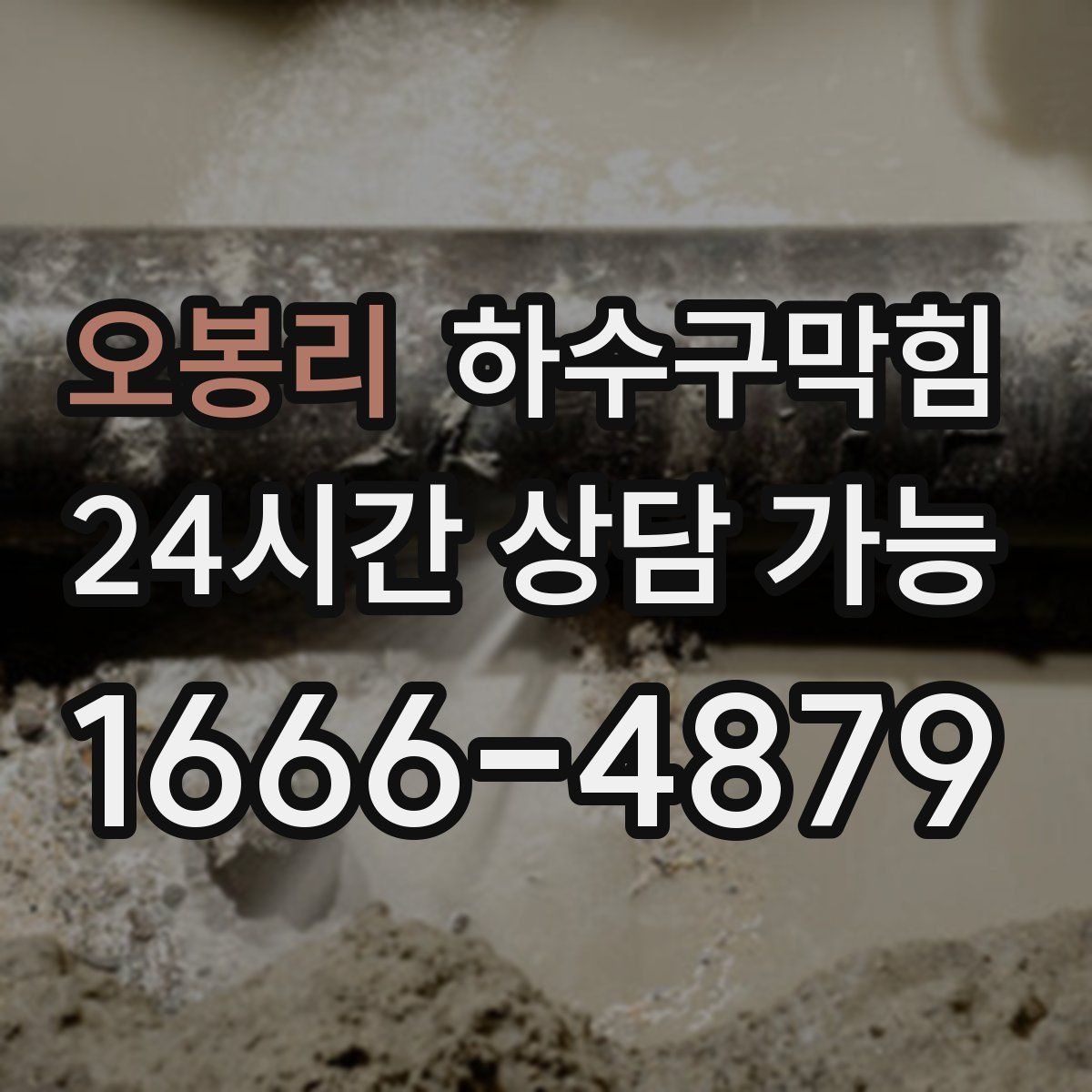 오봉리 하수구막힘