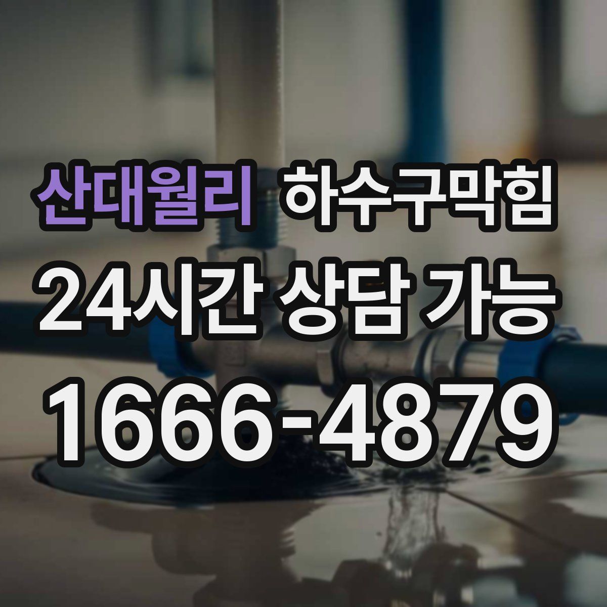 산대월리 하수구막힘