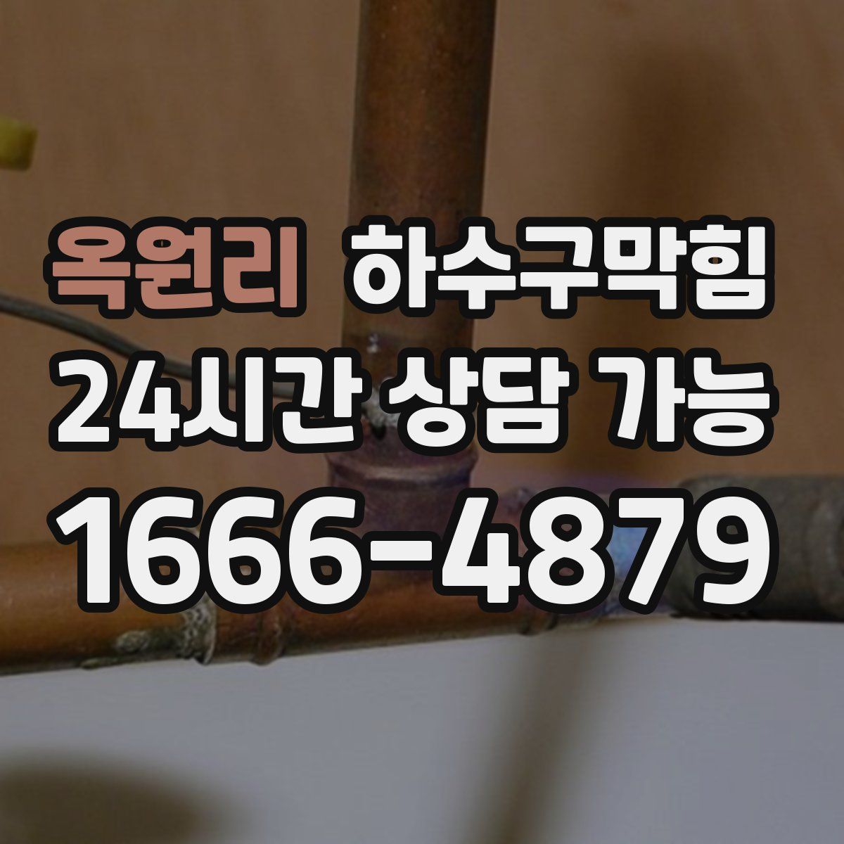 옥원리 하수구막힘