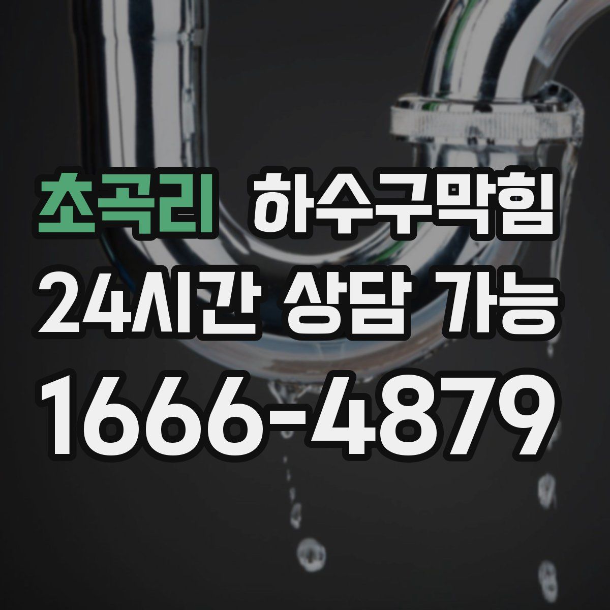 초곡리 하수구막힘