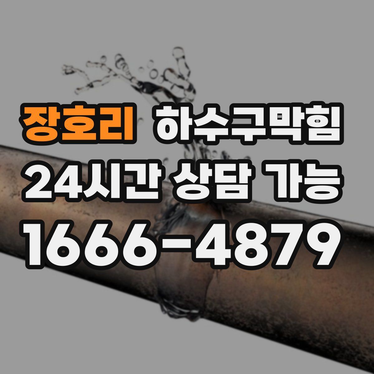 장호리 하수구막힘