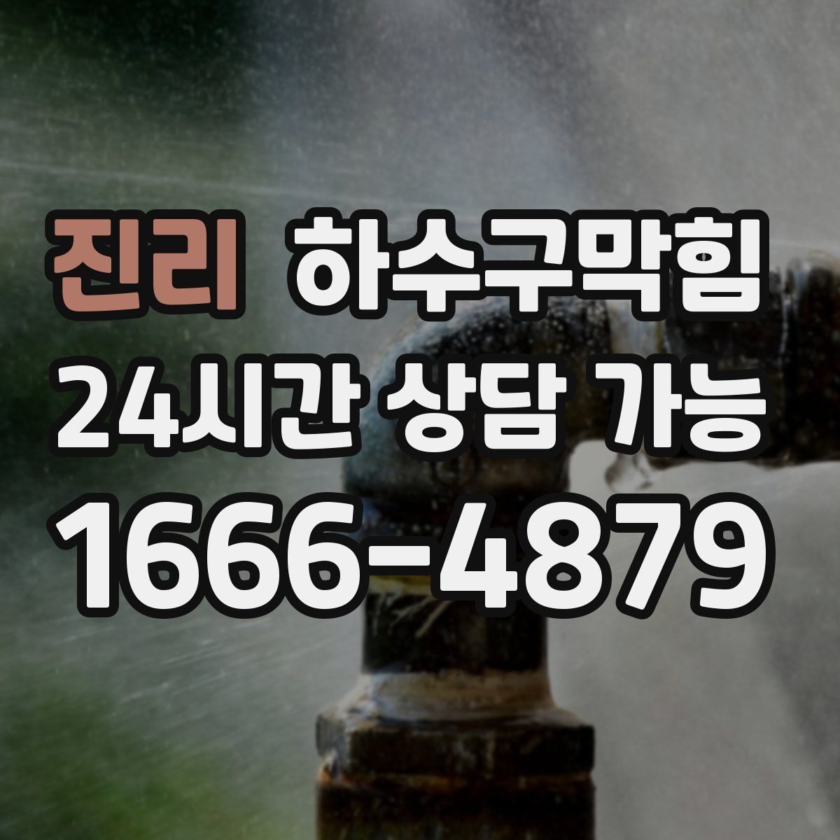 진리 하수구막힘