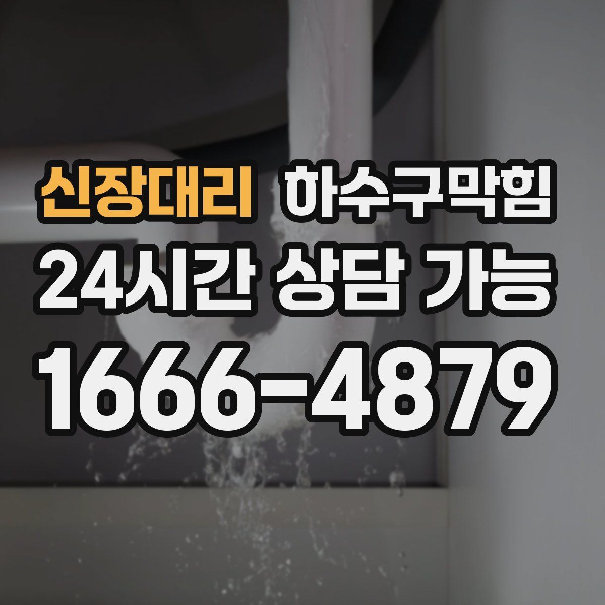 신장대리 하수구막힘