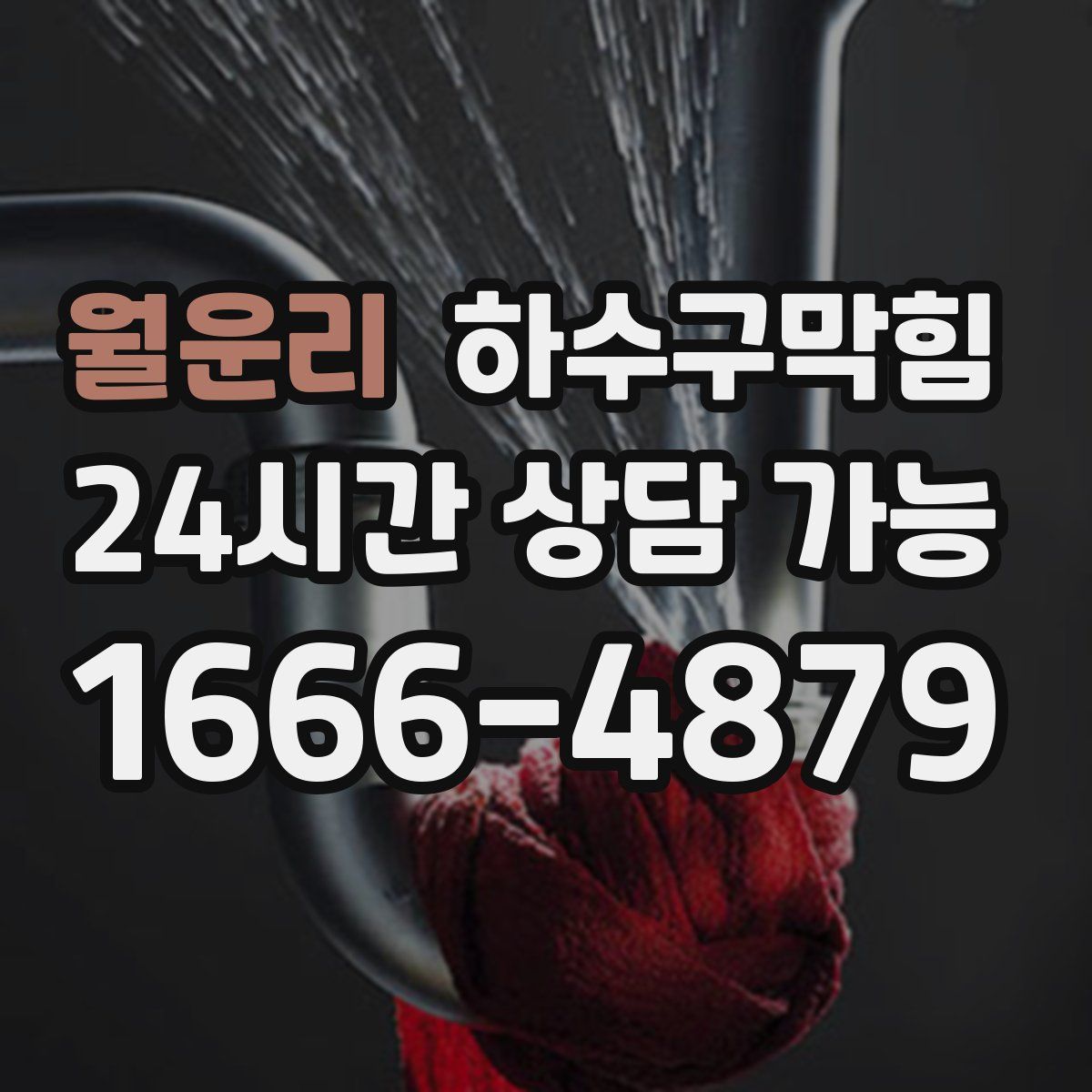 월운리 하수구막힘