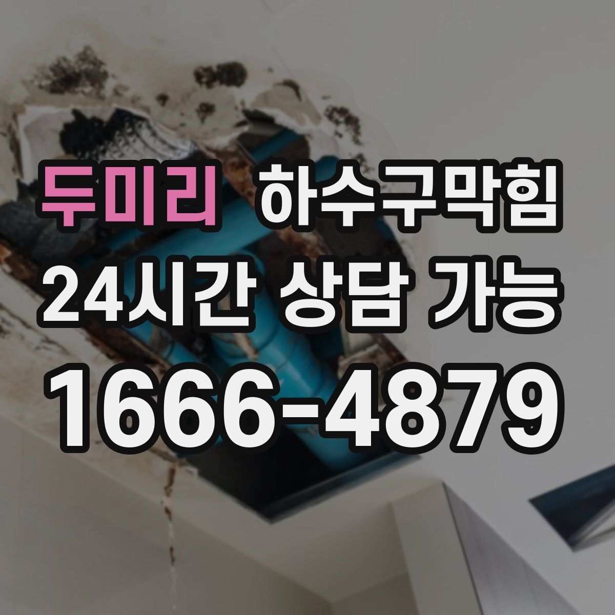 두미리 하수구막힘