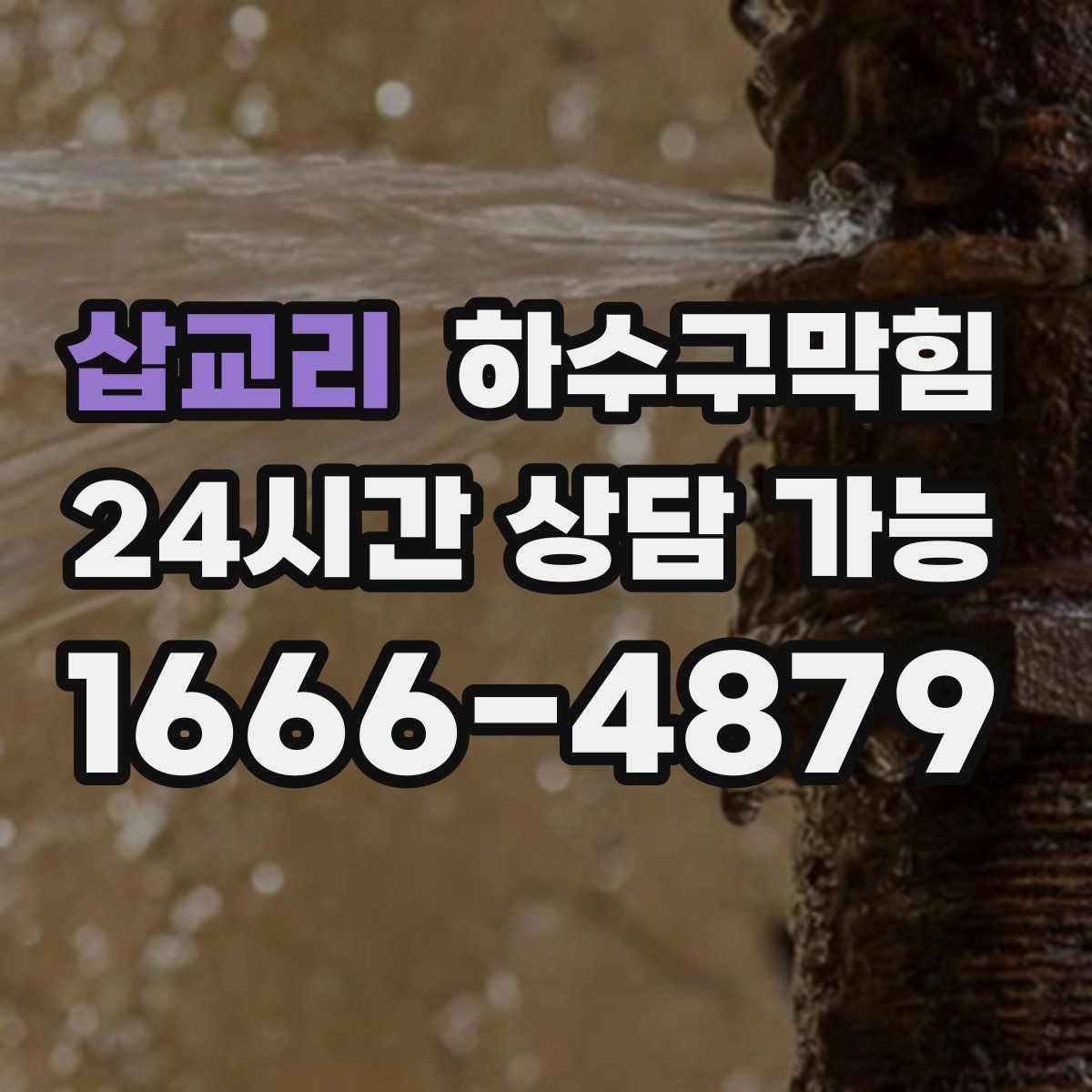 삽교리 하수구막힘