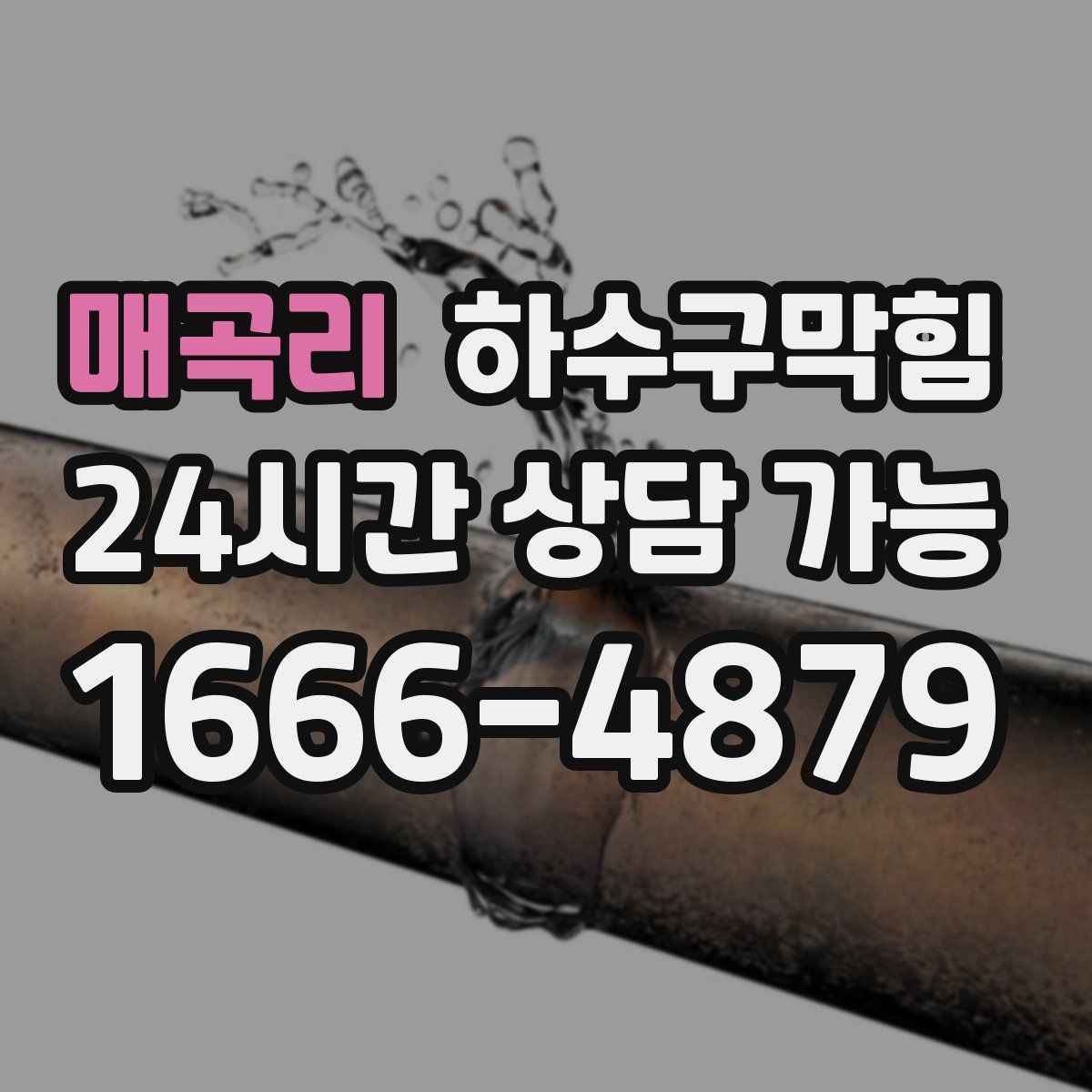 매곡리 하수구막힘