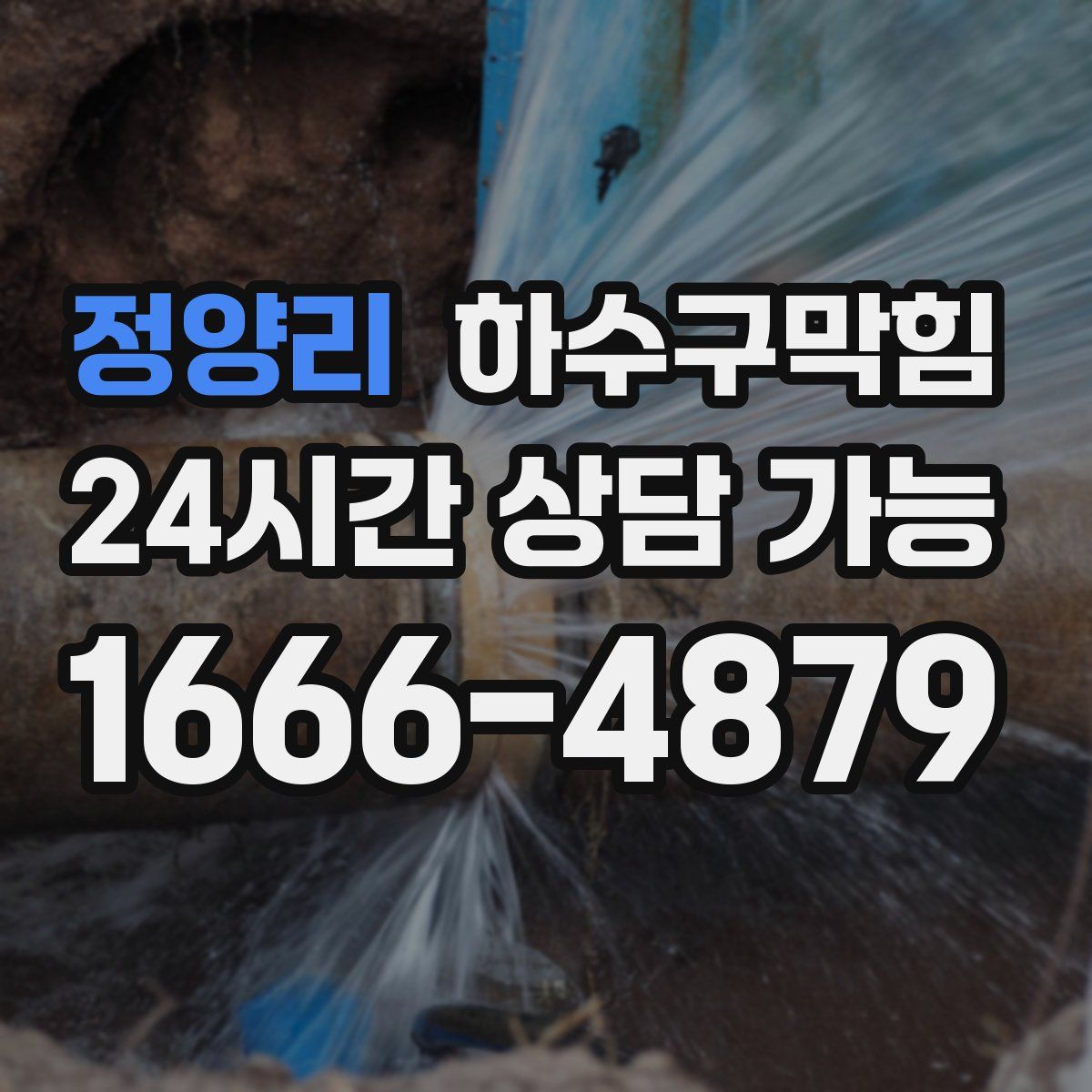 정양리 하수구막힘