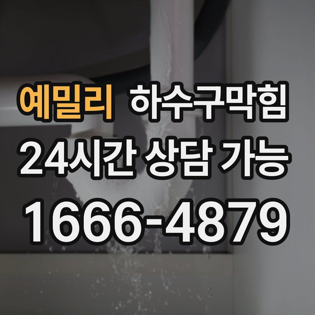 예밀리 하수구막힘