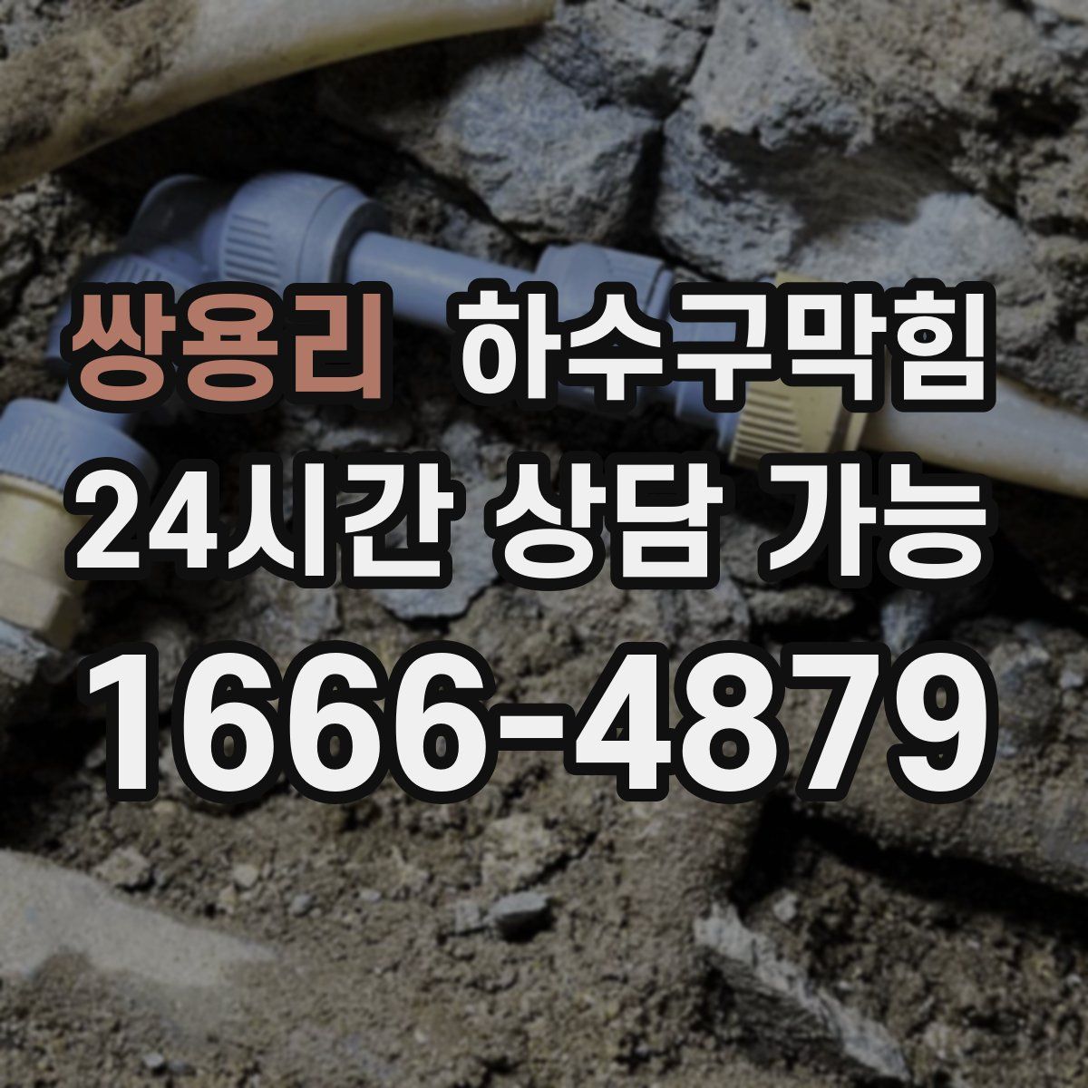 쌍용리 하수구막힘