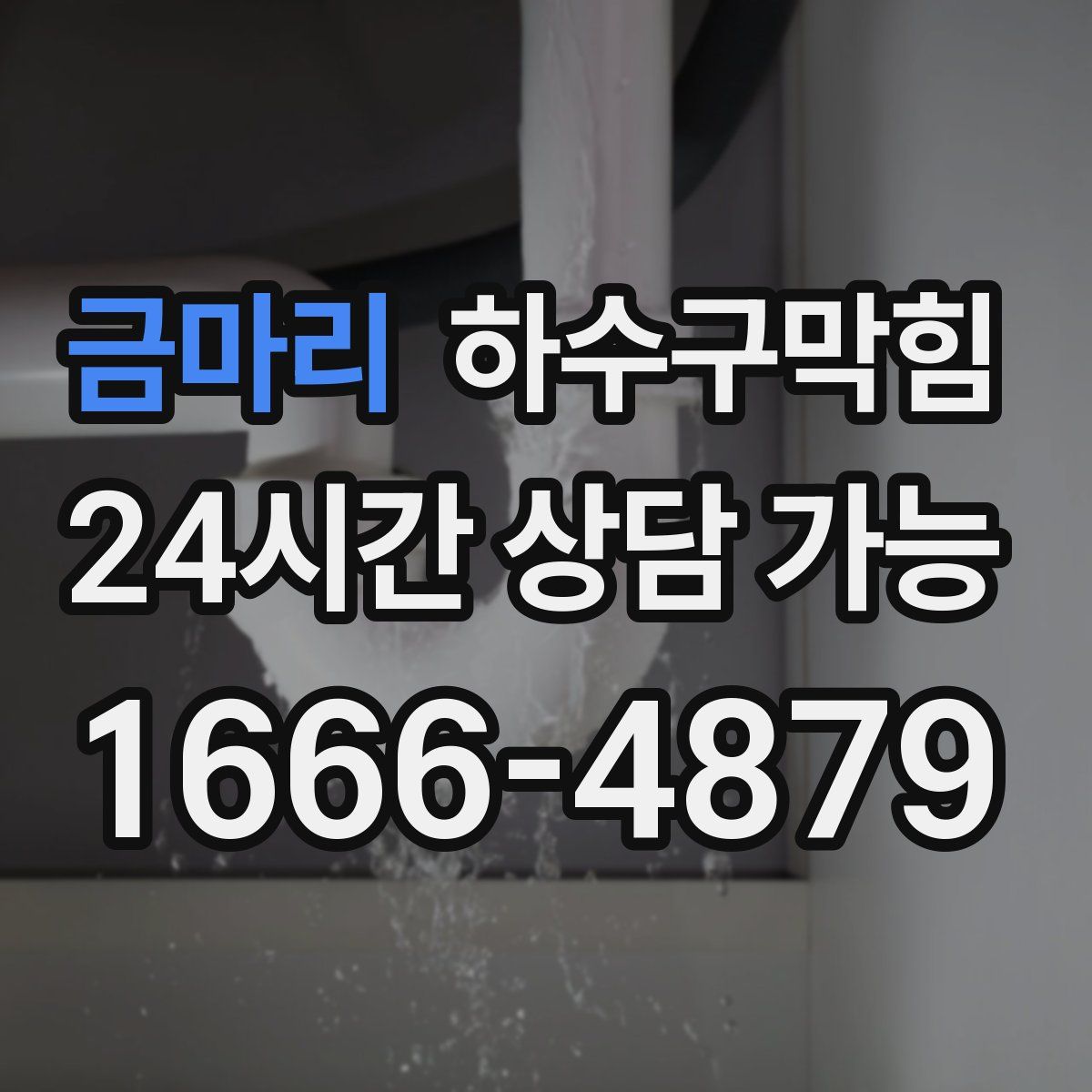 금마리 하수구막힘