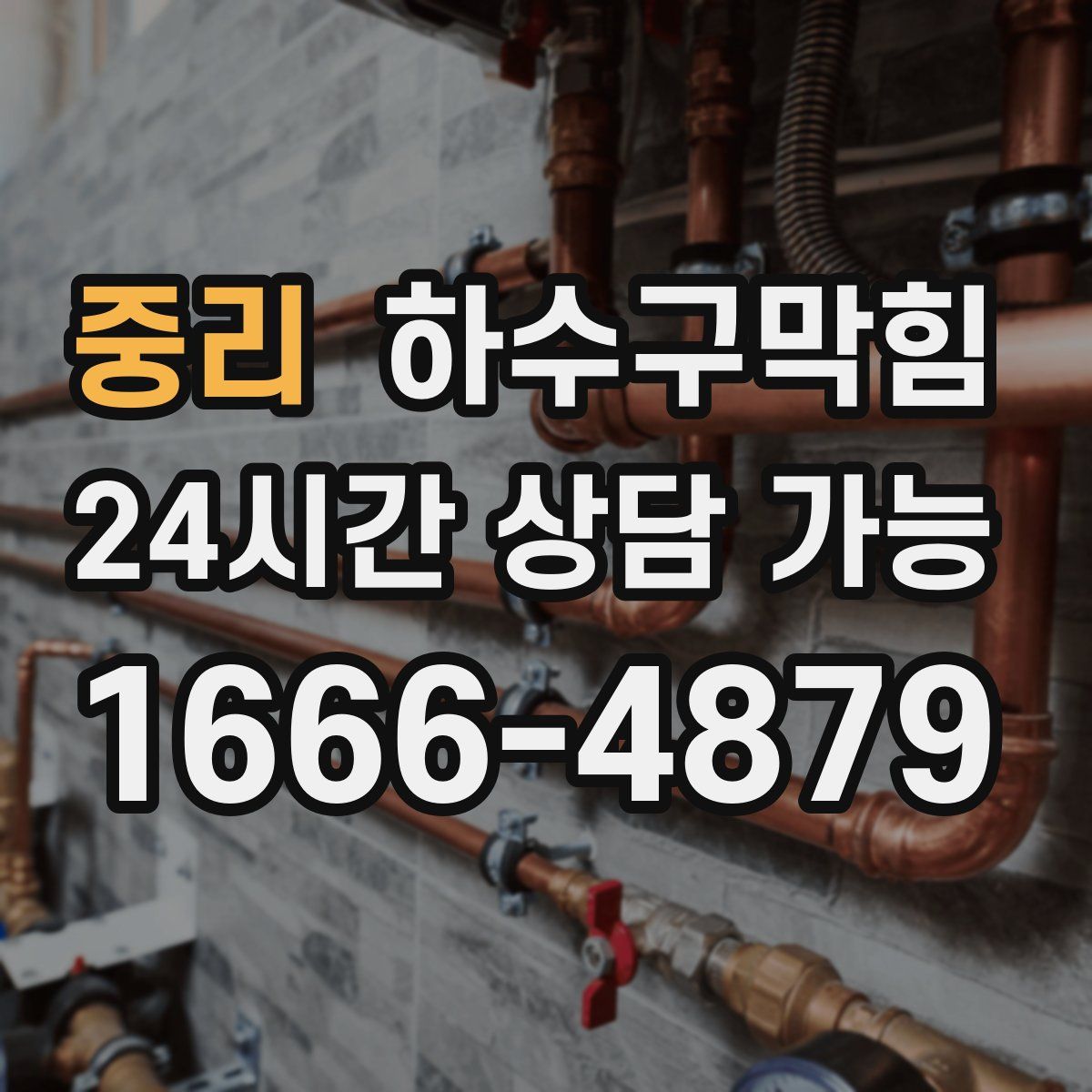 중리 하수구막힘