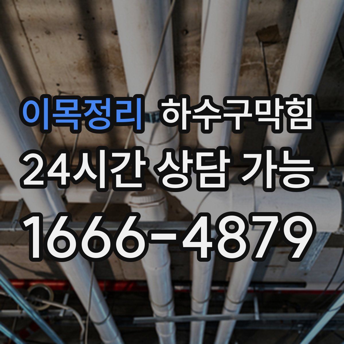 이목정리 하수구막힘