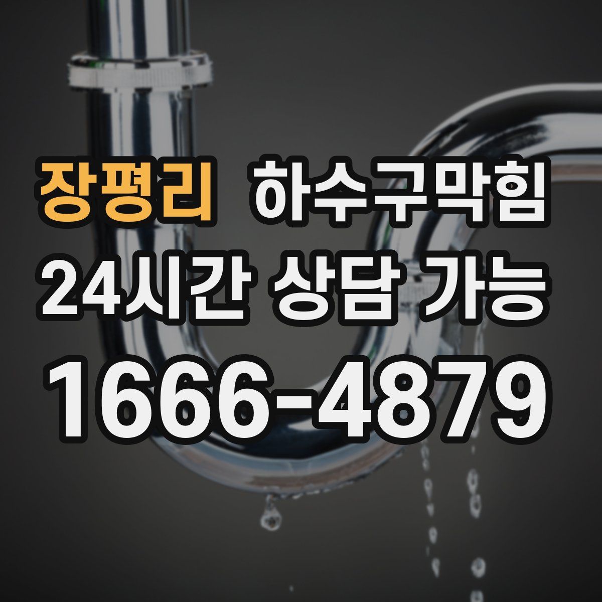 장평리 하수구막힘