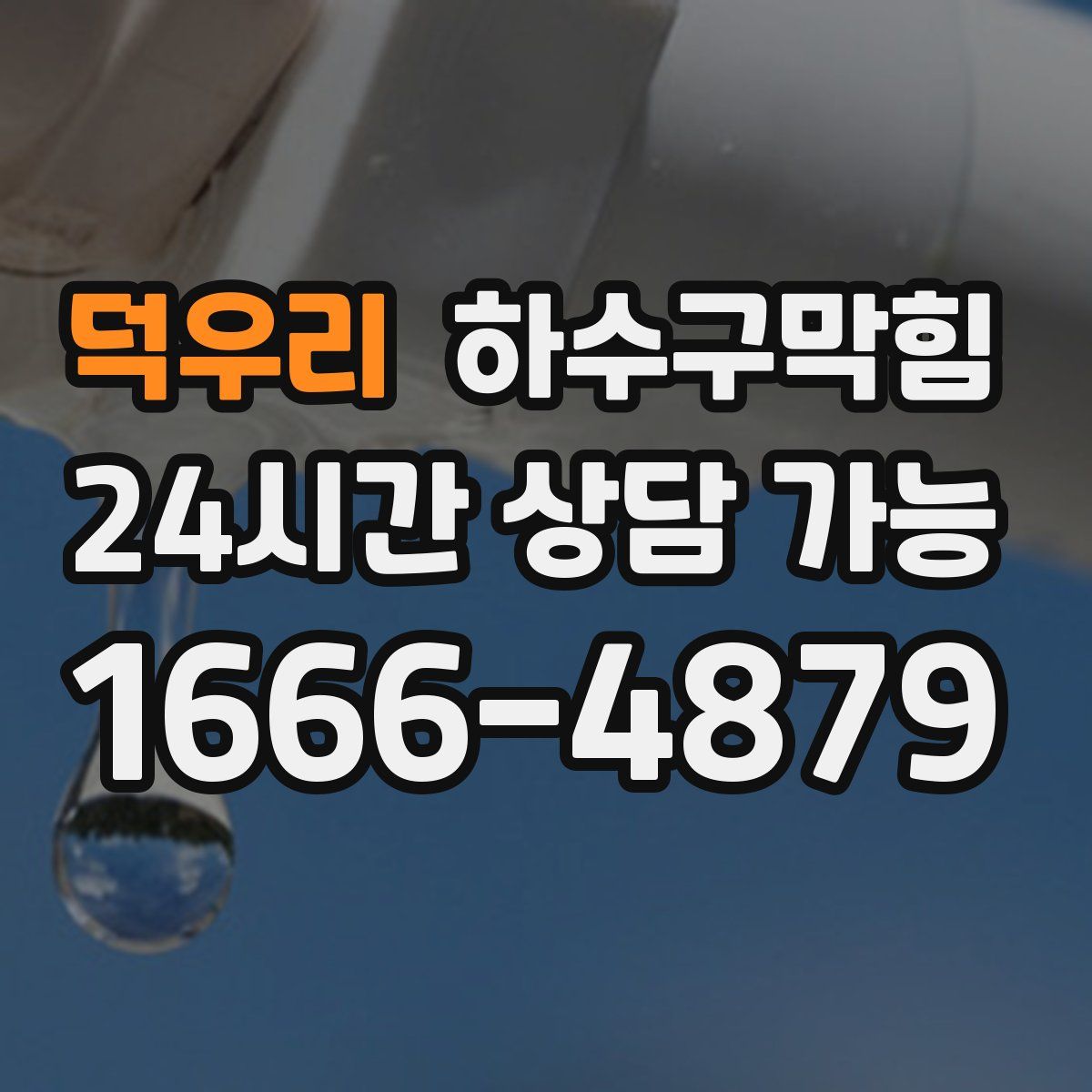 덕우리 하수구막힘