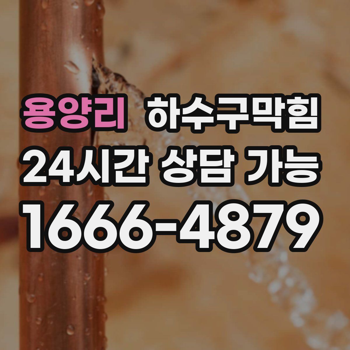 용양리 하수구막힘