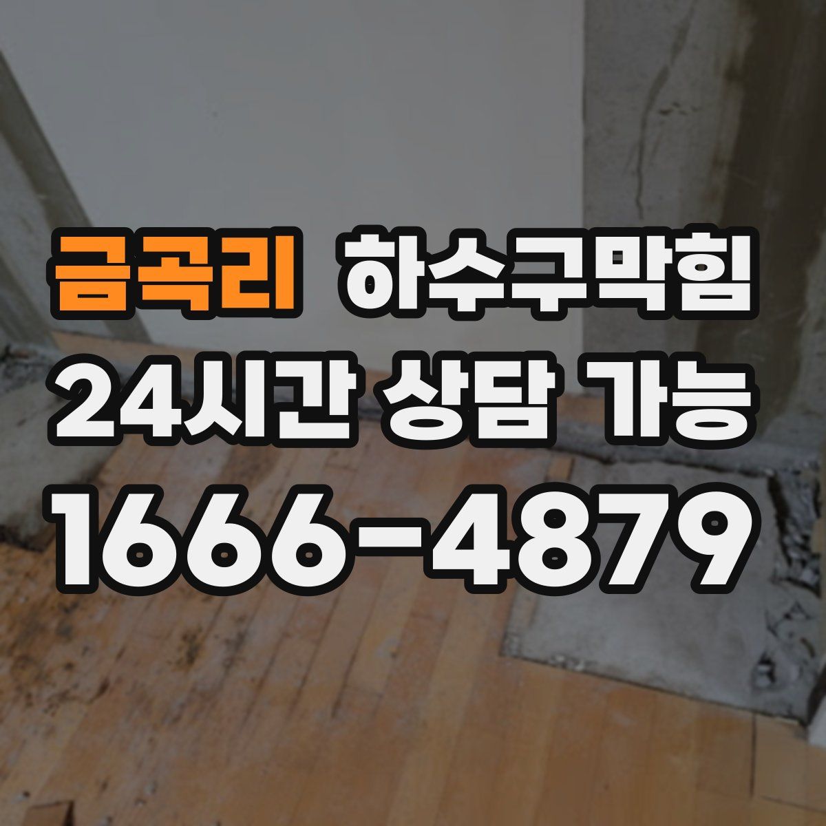 금곡리 하수구막힘