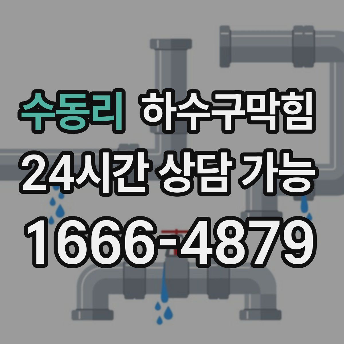 수동리 하수구막힘