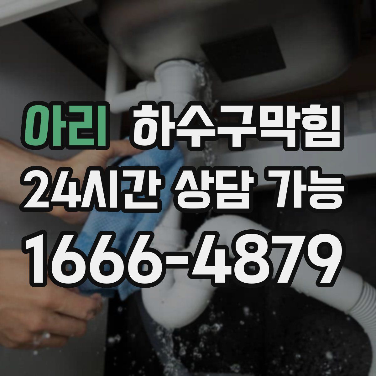 아리 하수구막힘