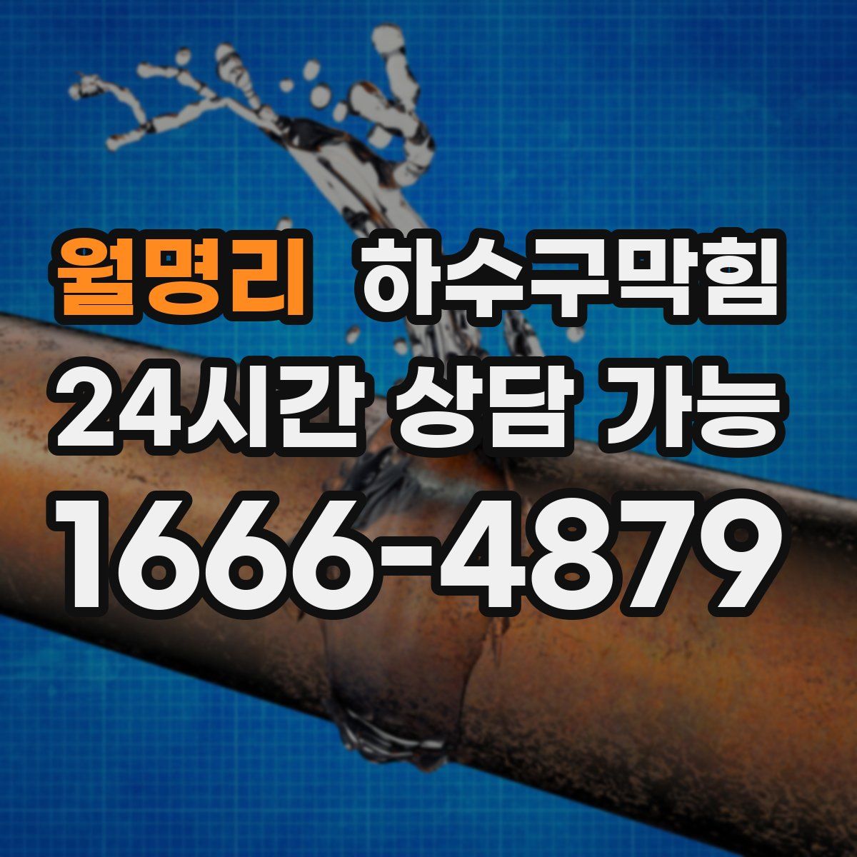 월명리 하수구막힘